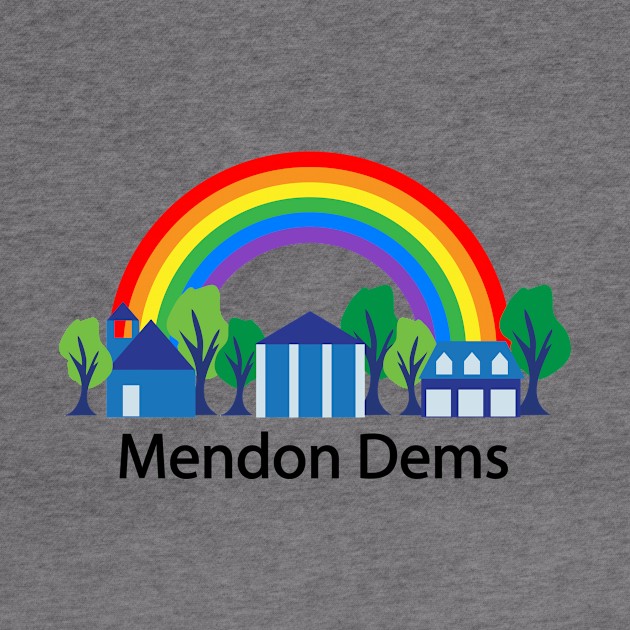 Mendon Dems rainbow (black text) by alejna99